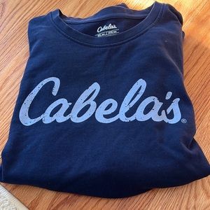 Cabelas navy crew neck. Tag says 2XL